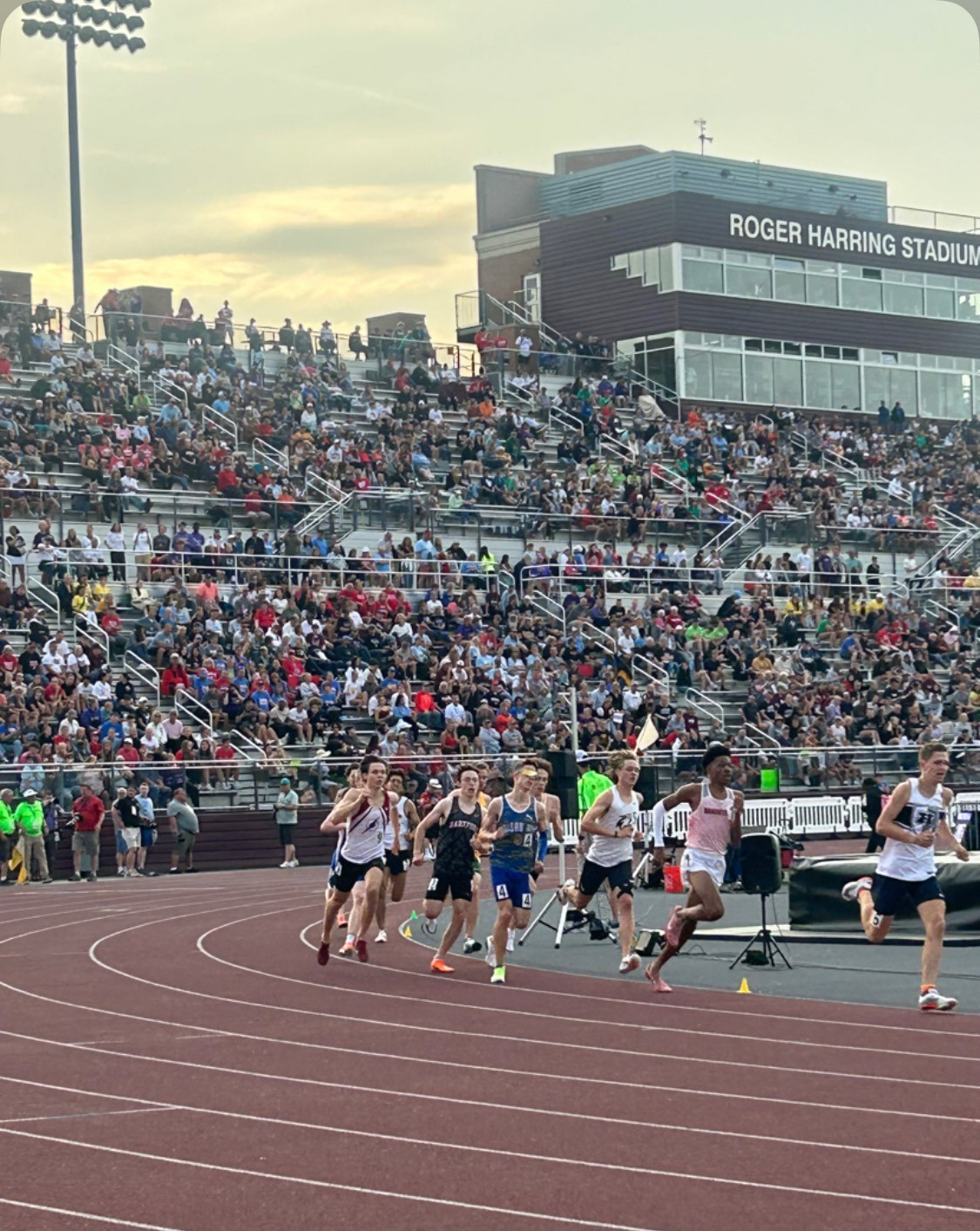 Gustas running school record 800m